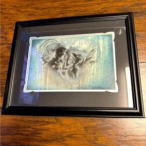 Disney Park Little Mermaid Ariel Love Deluxe Print By Noah Fine Art Framed Rare